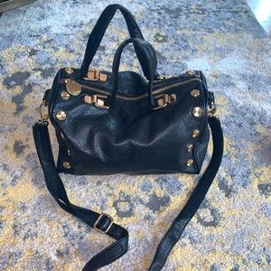 Deux Lux Studded Duffle with Crossbody Strap